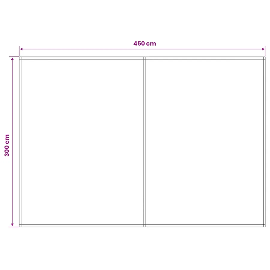 Toile de rechange pour auvent Crème 450 × 300 cm Polyester - 5