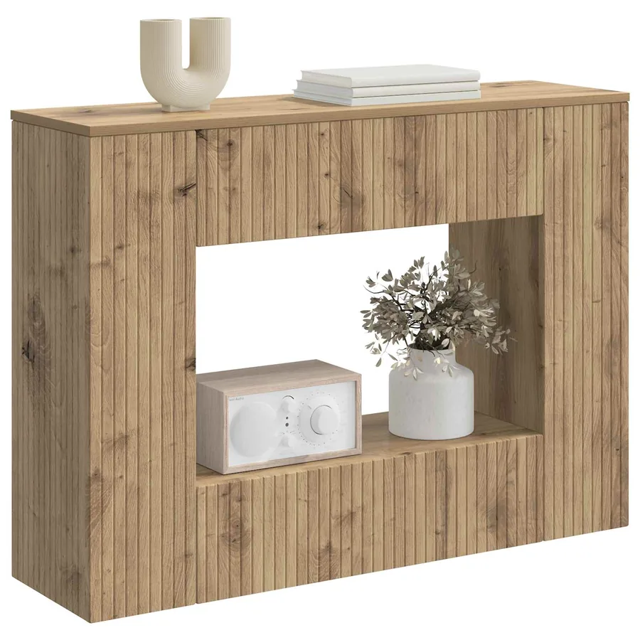 Table console Chêne Artisanal 101 x 29 x 74 cm - 3