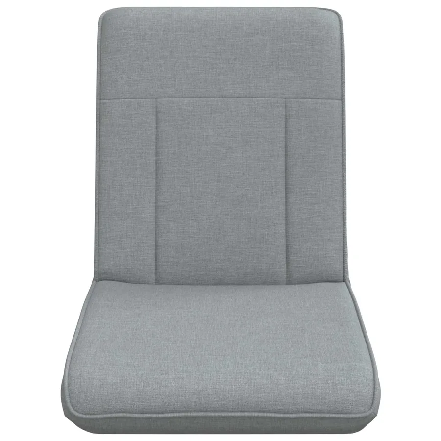 Fauteuil de sol ajustable Gris clair Tissu - 4