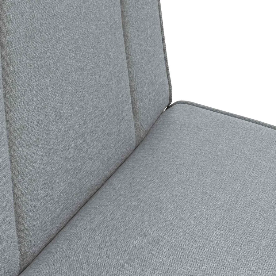Fauteuil de sol ajustable Gris clair Tissu - 7