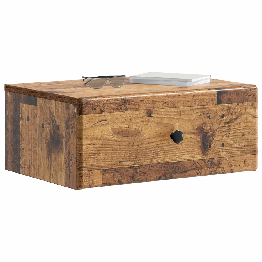 Cabinet de chevet mural 2 pcs Bois ancien 49 x 34,5 x 20 cm - 3