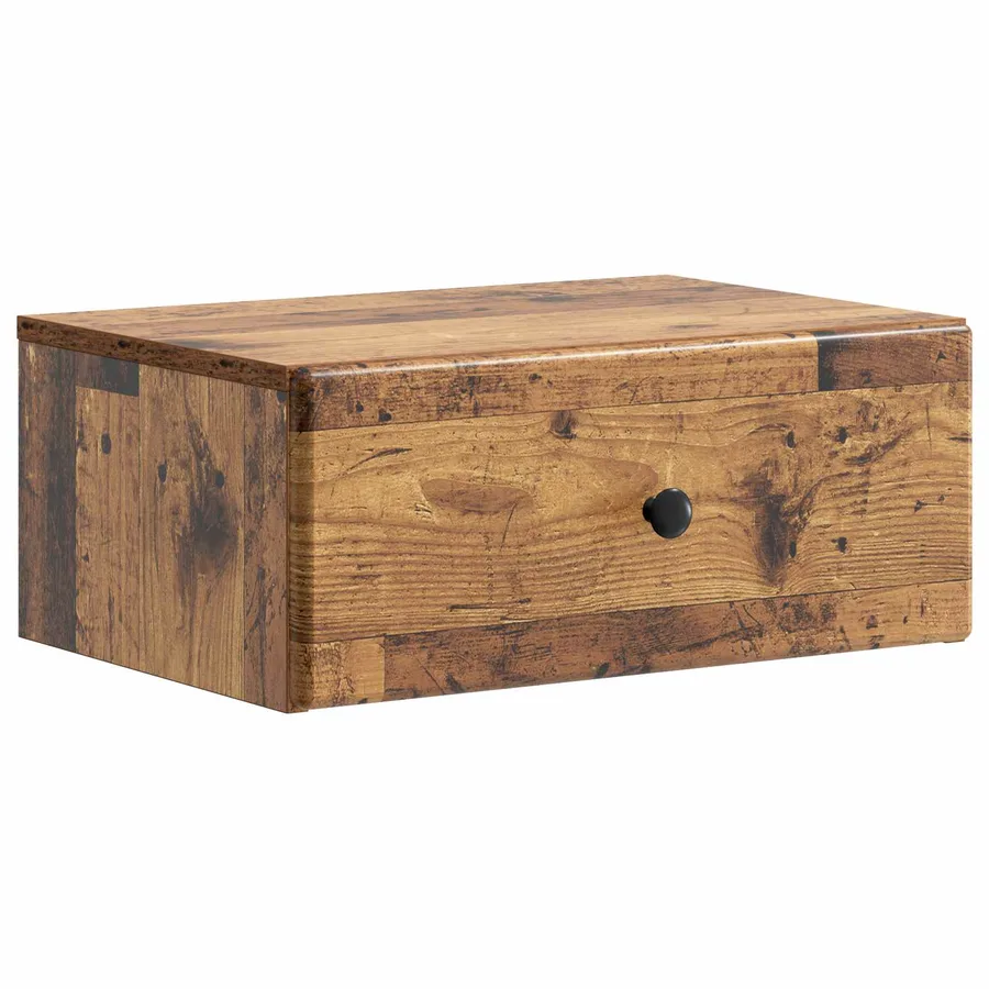 Cabinet de chevet mural 2 pcs Bois ancien 49 x 34,5 x 20 cm - 5