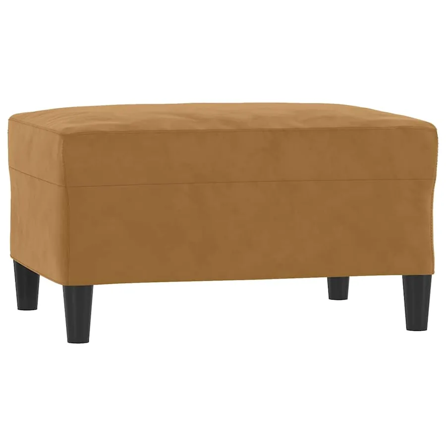 Ensemble de canapés 3 pcs avec coussins Marron Velours - 5