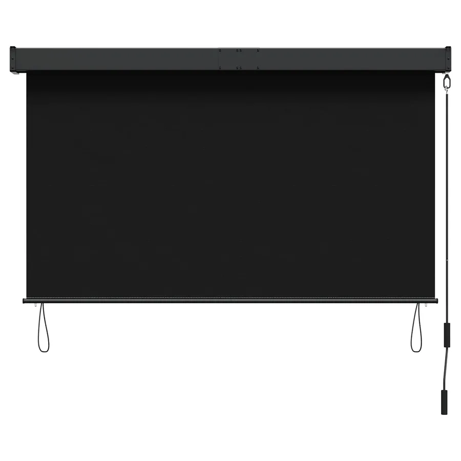 Store enrouleur Noir 60 x 250 cm Tissu et Aluminium - 3