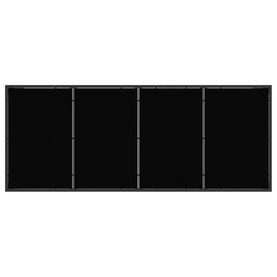 Ensemble de salle à manger pour jardin 9 pcs Noir et anthracite - 6