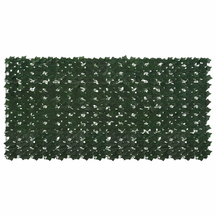 Écran de balcon avec feuilles Vert foncé 200 x 100 cm