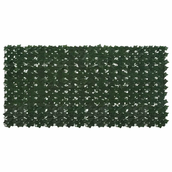 Écran de balcon avec feuilles Vert foncé 200 x 100 cm