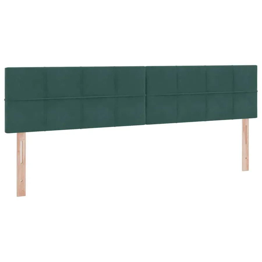 Lit de Rangement Vert foncé 200 x 200 cm Velours - 9