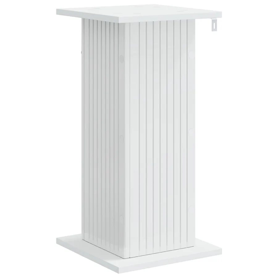 Support de Plante Blanc brillant 30,5 x 30 x 60,5 cm - 7