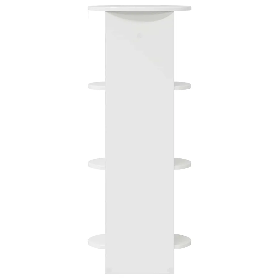 Meuble d'appoint Blanc Brillant 40 x 40 x 100 cm - 5
