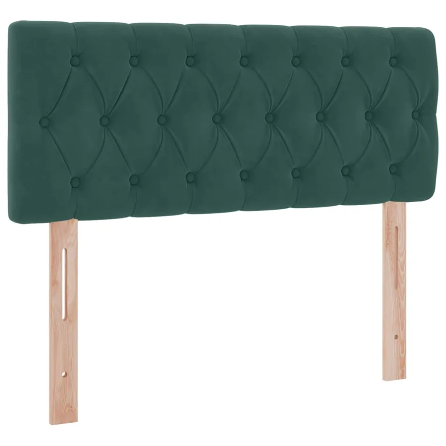 Lit de rangement LED avec matelas Vert foncé 120 x 190 cm - 10