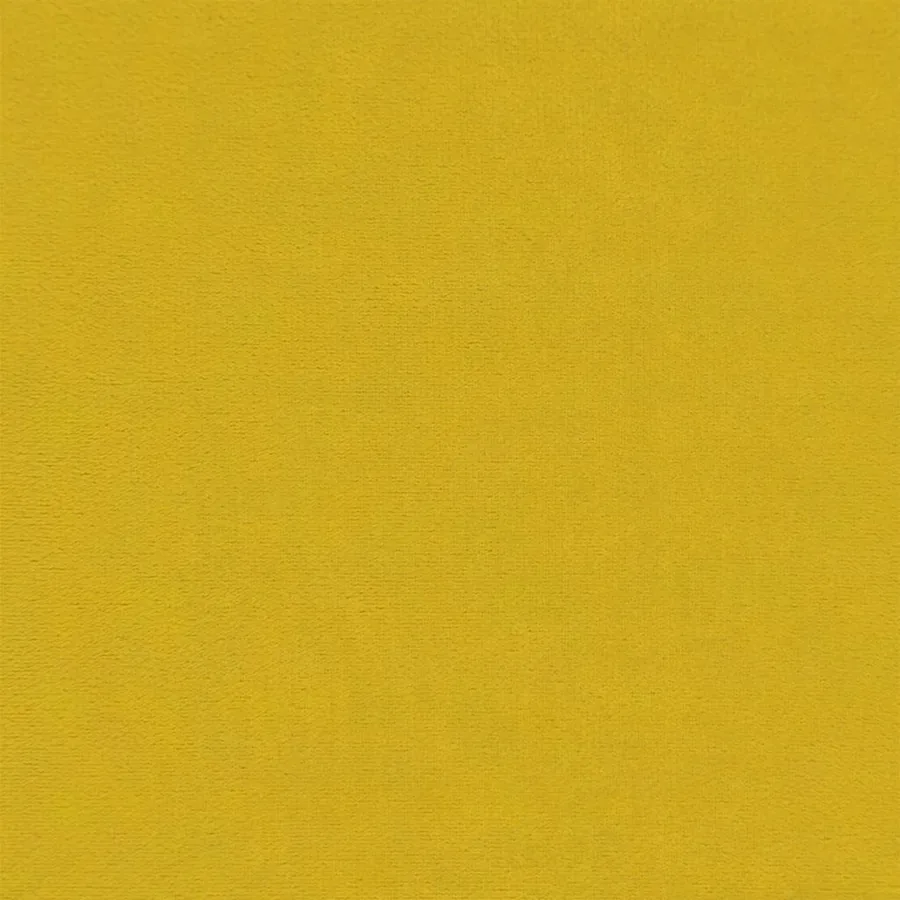 Canapé à 2 places Jaune 120 cm Velours - 8