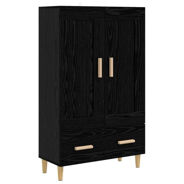 Haut Armoire Chêne noir 70 x 31 x 115 cm Bois d'ingénierie