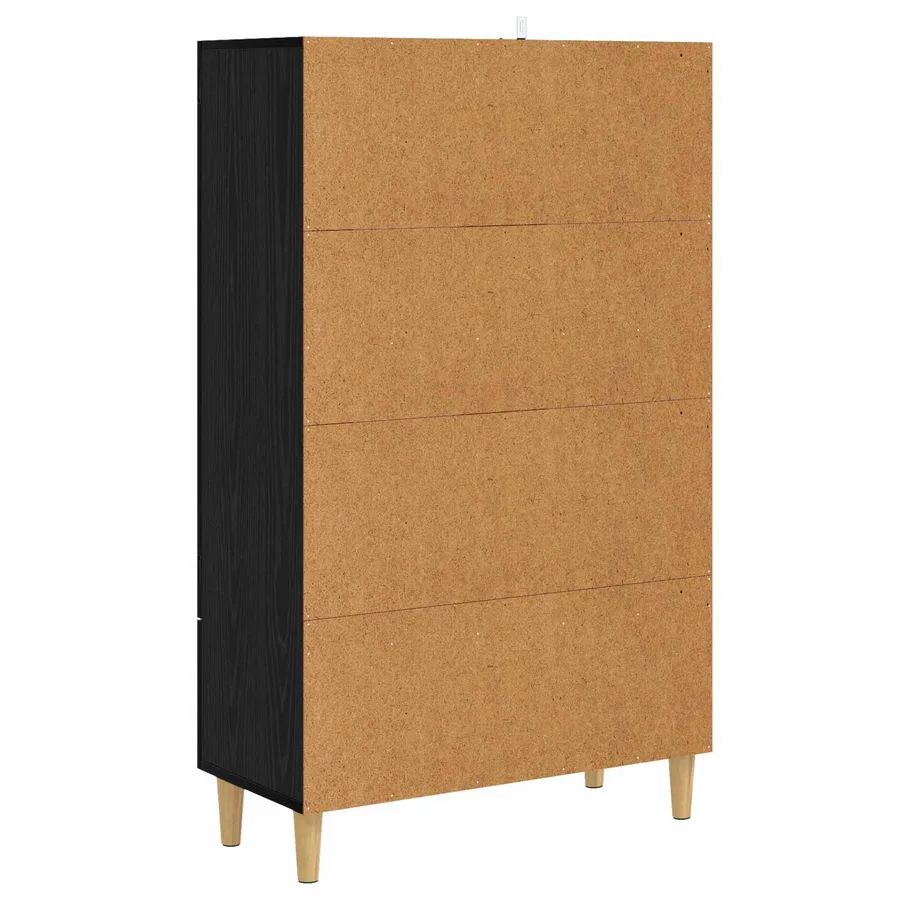 Haut Armoire Chêne noir 70 x 31 x 115 cm Bois d'ingénierie - 4