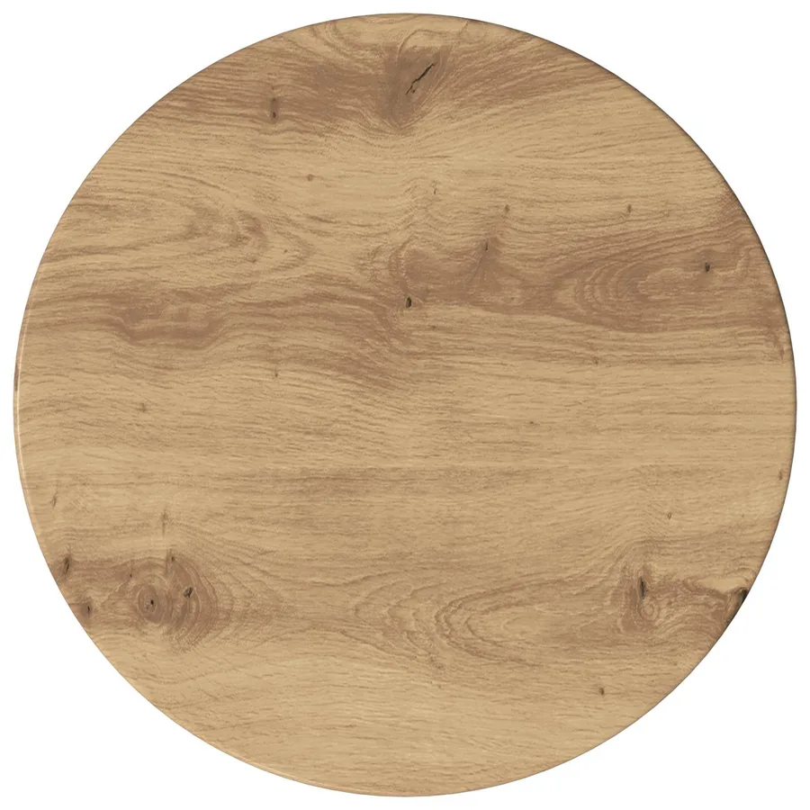 Meuble d'appoint Chêne Artisanal Ø40 x 50 cm Bois d’ingénierie - 7
