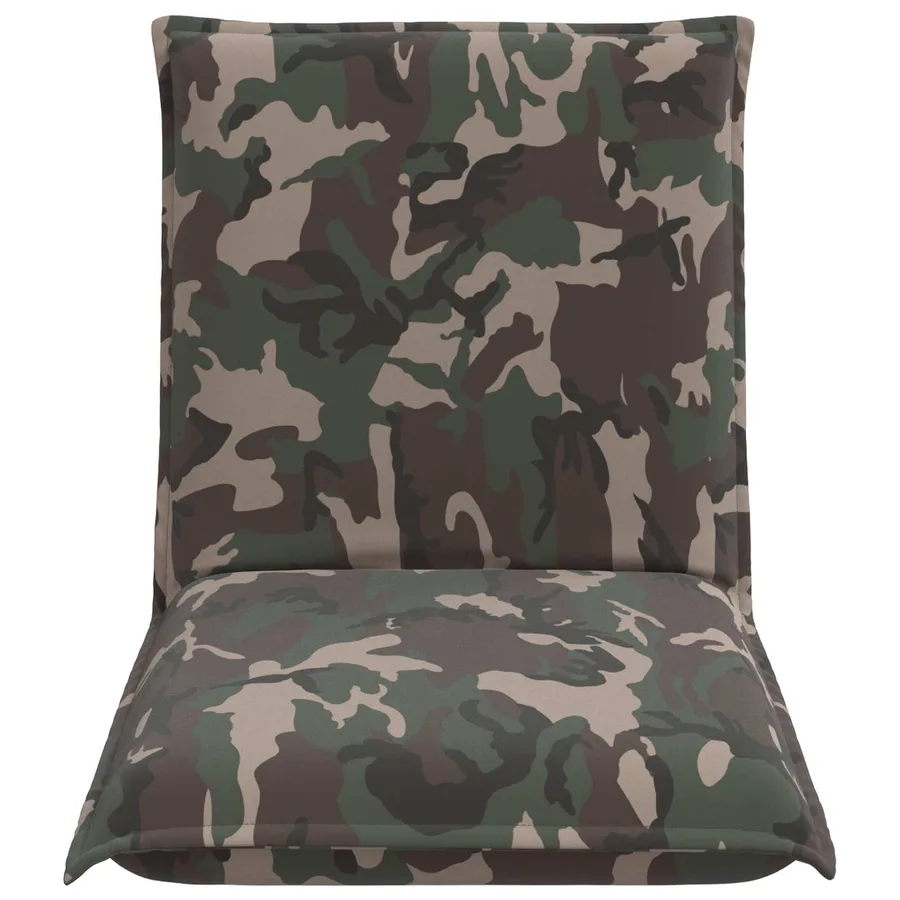 Fauteuil de sol ajustable Armée Tissu - 4