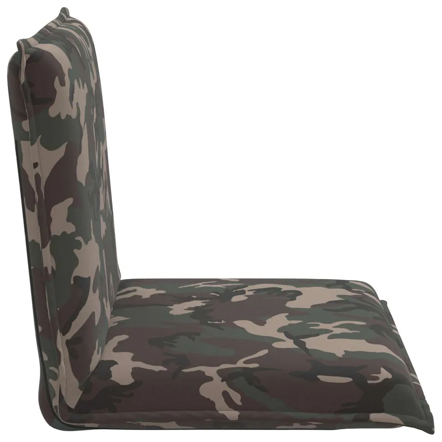 Fauteuil de sol ajustable Armée Tissu - 5
