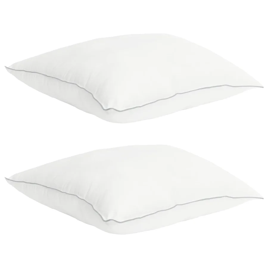 Ensemble de Duvet Blanc 155 x 220 cm Polyester, Bambou - 3