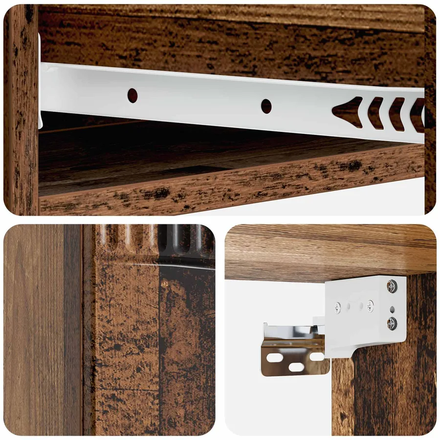 Table d'appoint murale Bois ancien 87,5 x 34,5 x 17 cm - 8