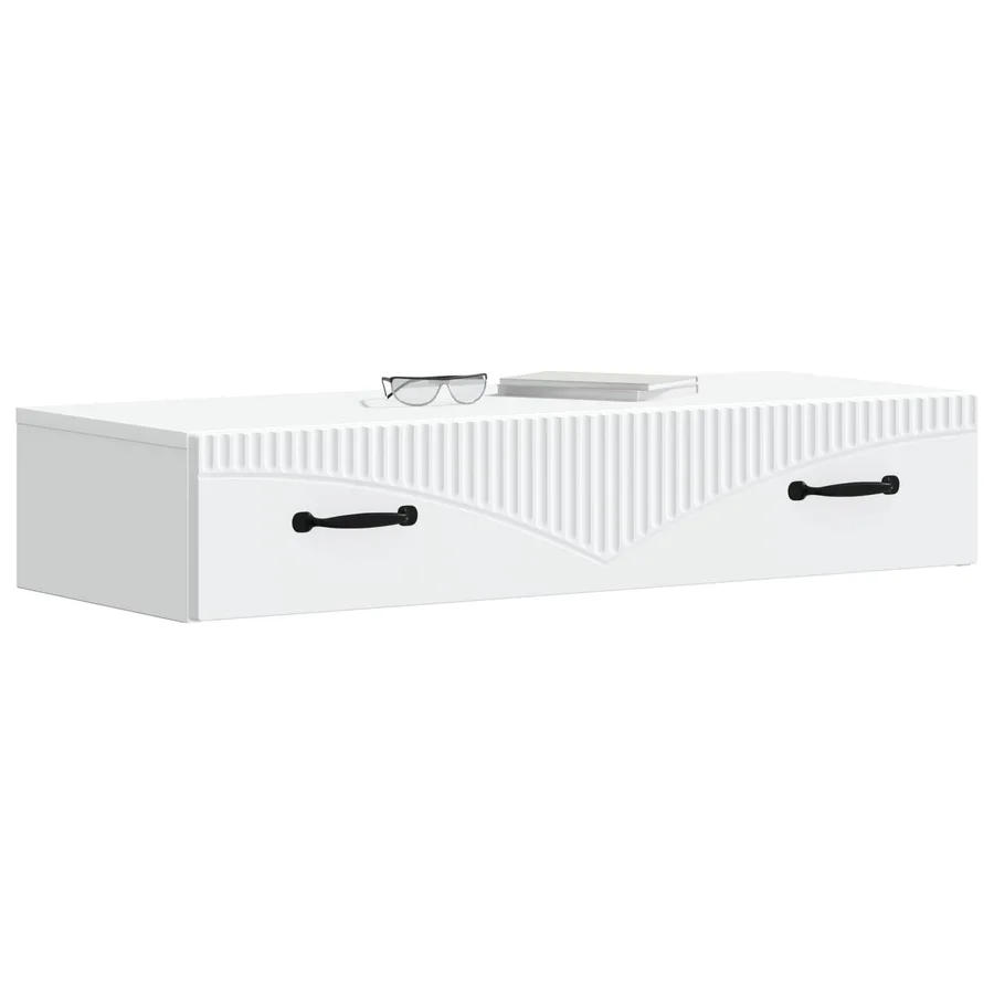 Table d'appoint murale Blanc 87,5 x 34,5 x 17 cm - 3