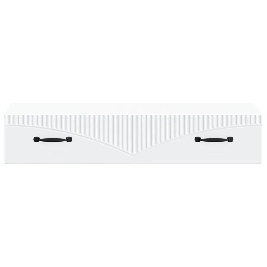 Table d'appoint murale Blanc 87,5 x 34,5 x 17 cm - 5