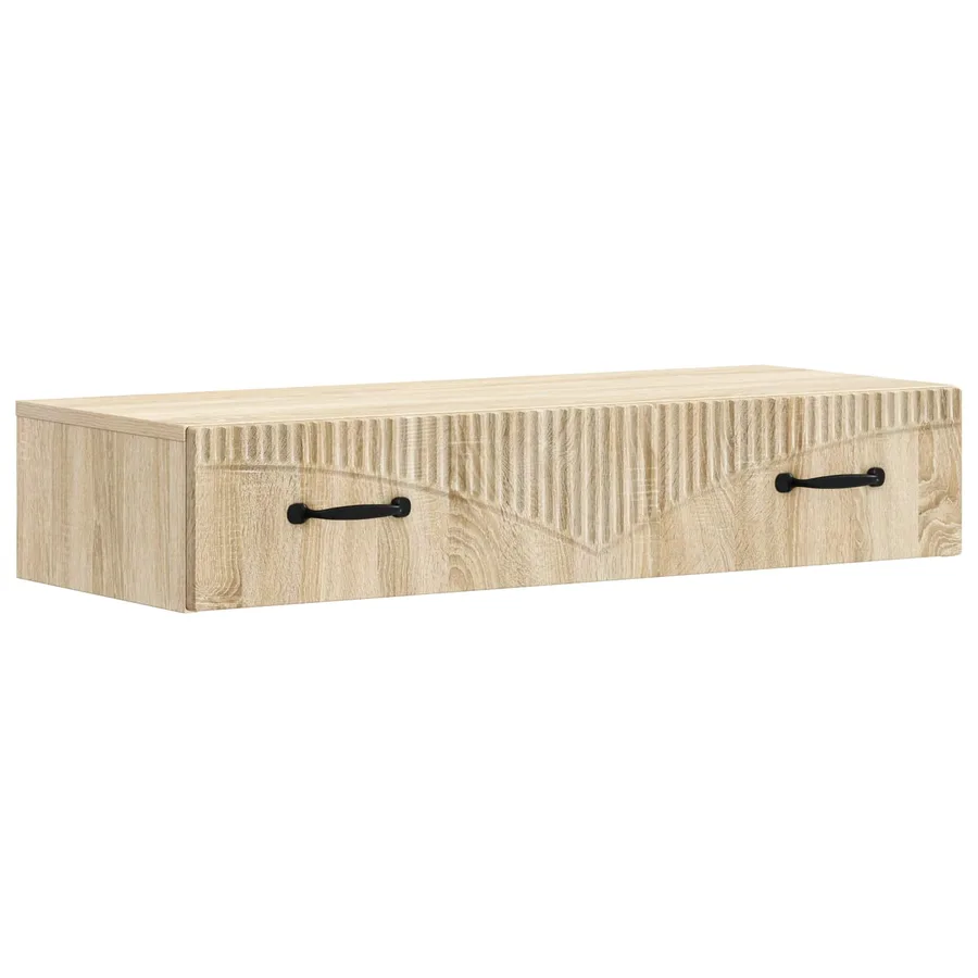Table d'appoint murale Chêne Sonoma 87,5 x 34,5 x 17 cm - 2