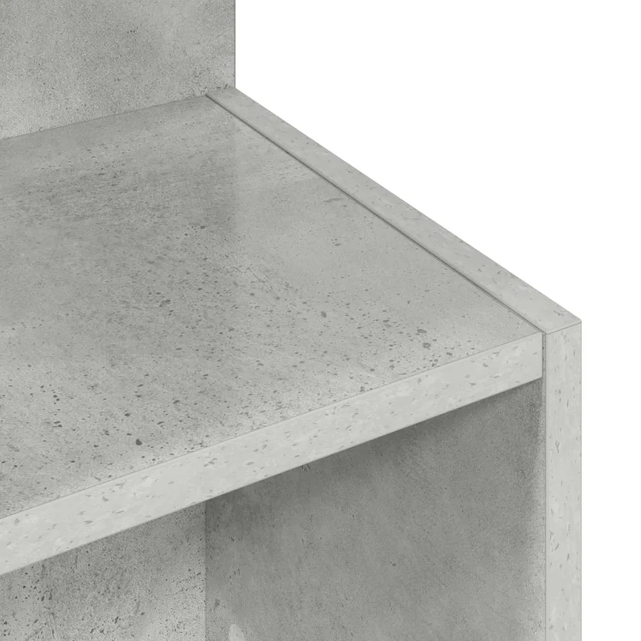Table d'appoint Gris béton Ø 39,5 x 55 cm Bois d'ingénierie - 8