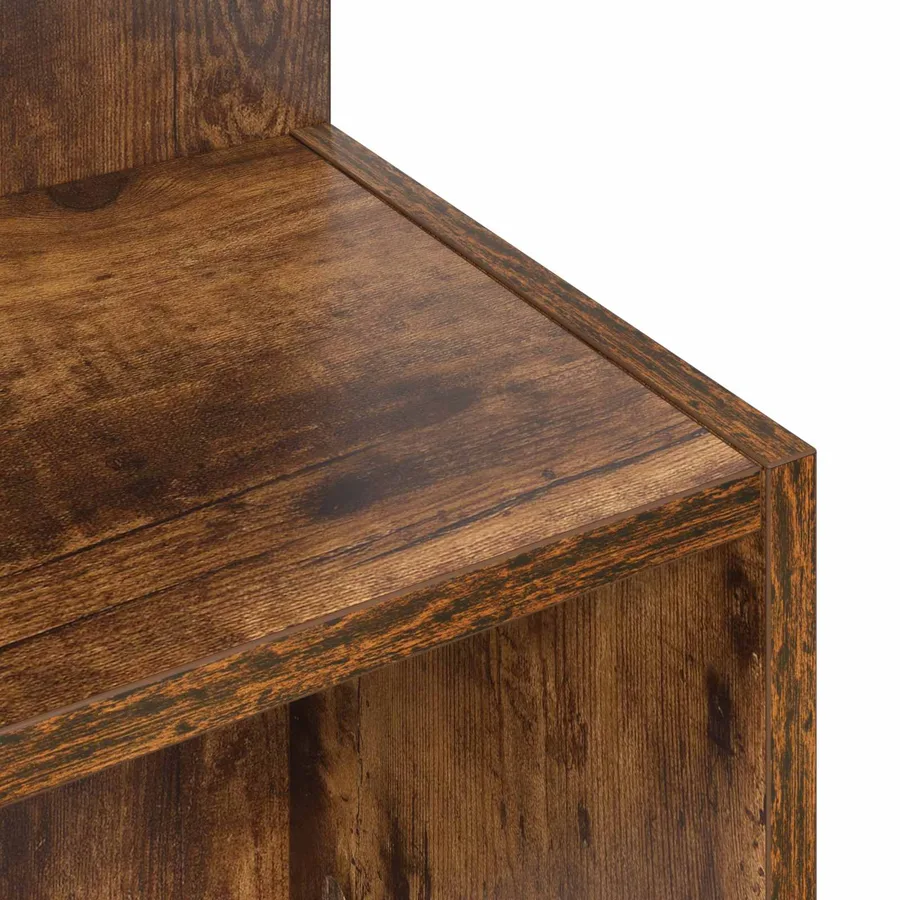 Table d'appoint Chêne fumé Ø 39,5 x 55 cm Bois d'ingénierie - 8