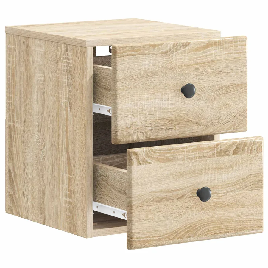 Cabinet de chevet mural Chêne Sonoma 34,5 x 33 x 40 cm - 4