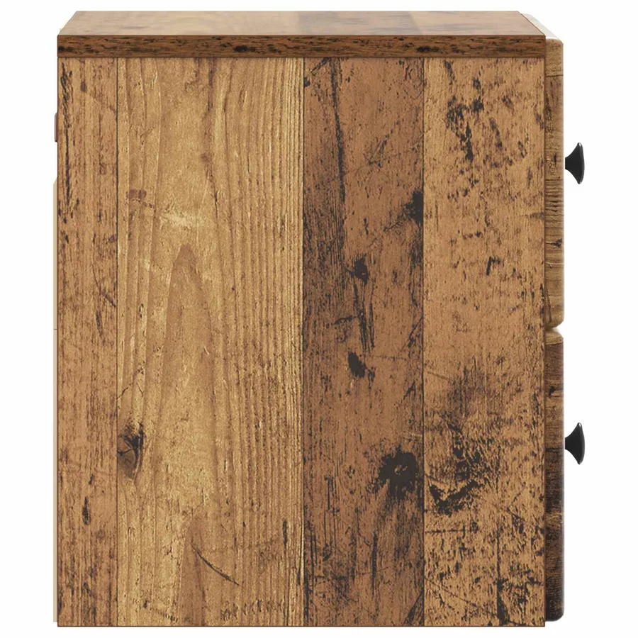 Cabinet de chevet mural Bois ancien 34,5 x 33 x 40 cm - 6