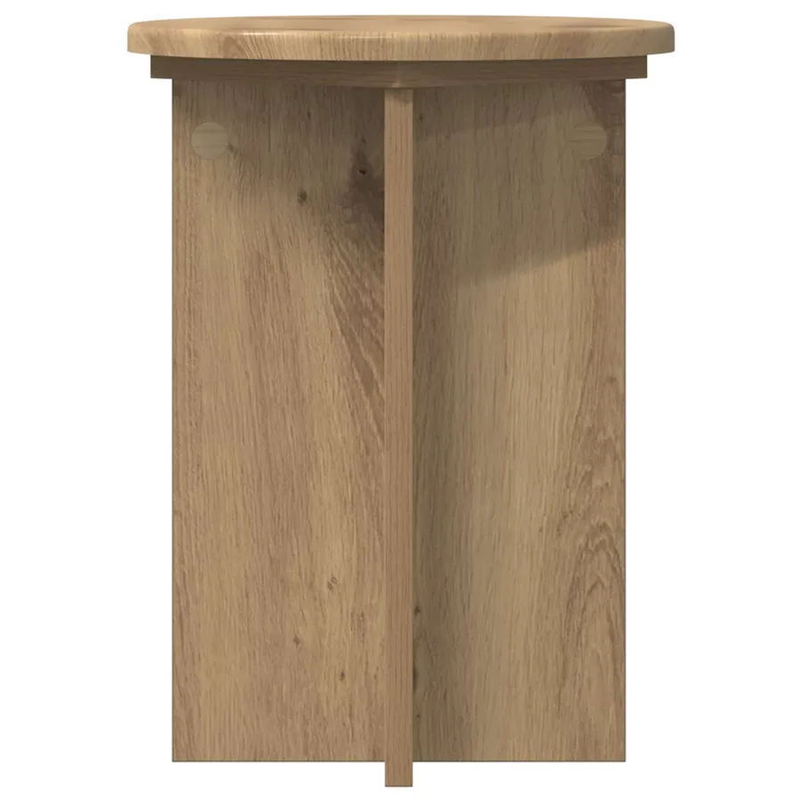 Support de Plante 2 pc Chêne artisanal Ø29,5 x 40 cm - 6