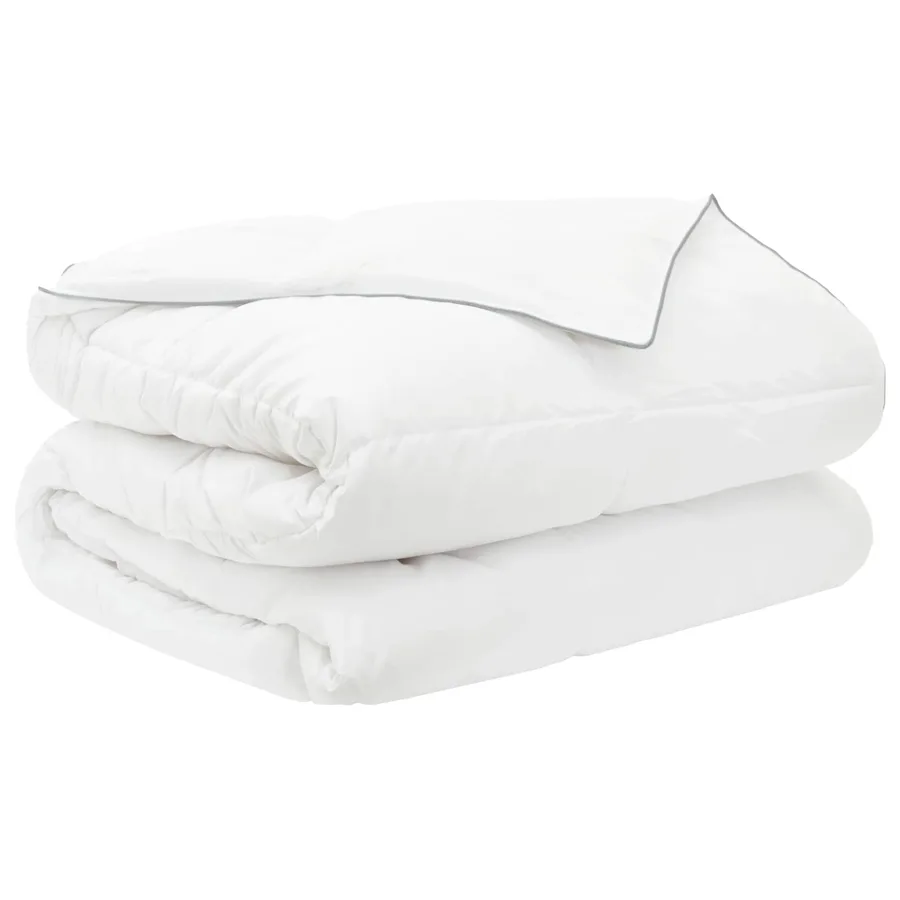 Ensemble de couette Blanc 200 x 200 cm Coton, Bambou, Polyester - 2