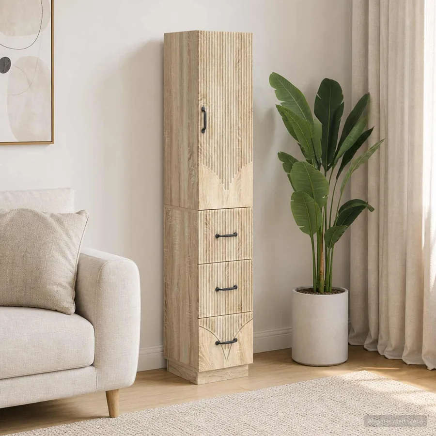 Ensemble de Meubles 2 pcs Chêne Sonoma 33 x 34,5 x 87 cm