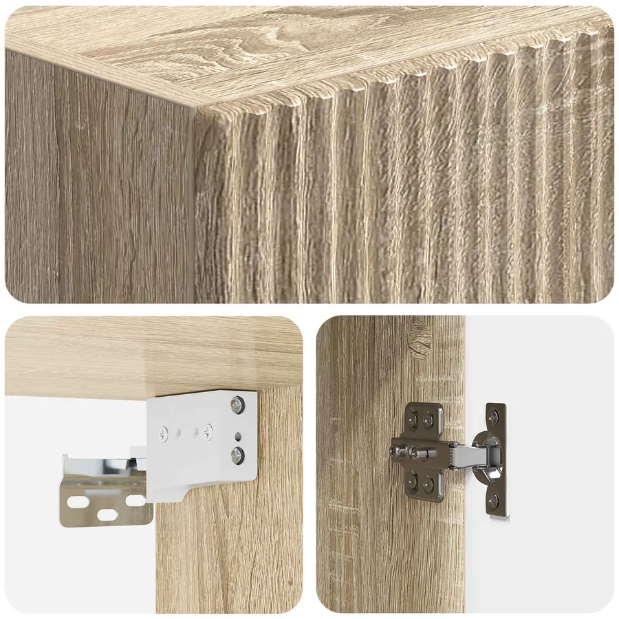 Ensemble de Meubles 2 pcs Chêne Sonoma 33 x 34,5 x 87 cm - 8