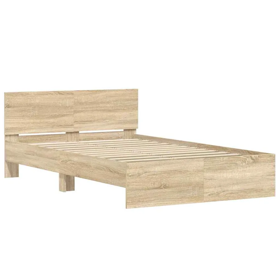 Cadre de lit Sonoma 137 x 190 cm Bois d'ingénierie - 2