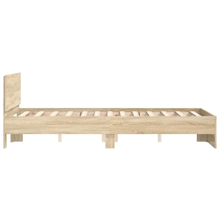 Cadre de lit Sonoma 137 x 190 cm Bois d'ingénierie - 6