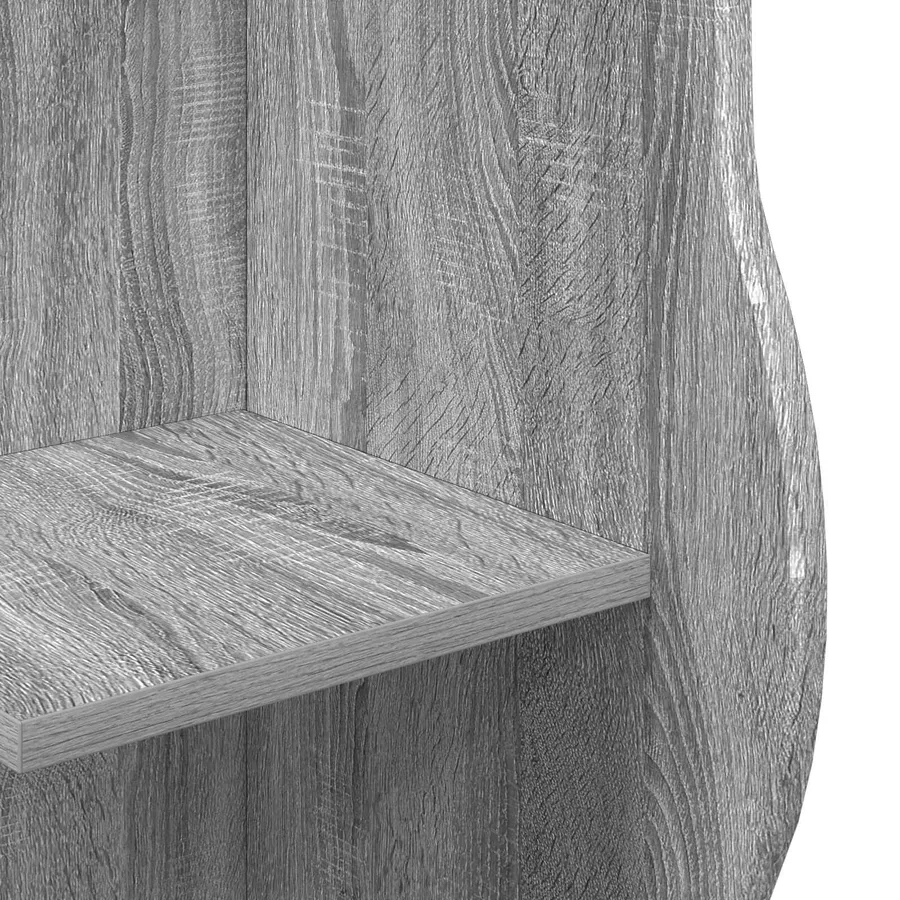Étagère d'angle Sonoma gris 34 x 33 x 102 cm Bois d'ingénierie - 6