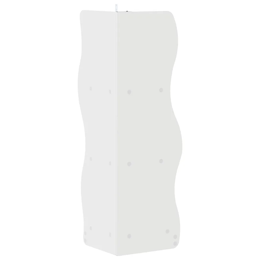 Étagère d'angle avec étagère Blanc brillant 34 x 33 x 102 cm - 5