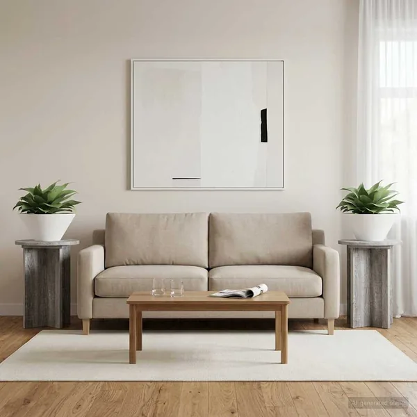 Support de Plante 2 pcs Sonoma gris Ø29,5 x 40 cm