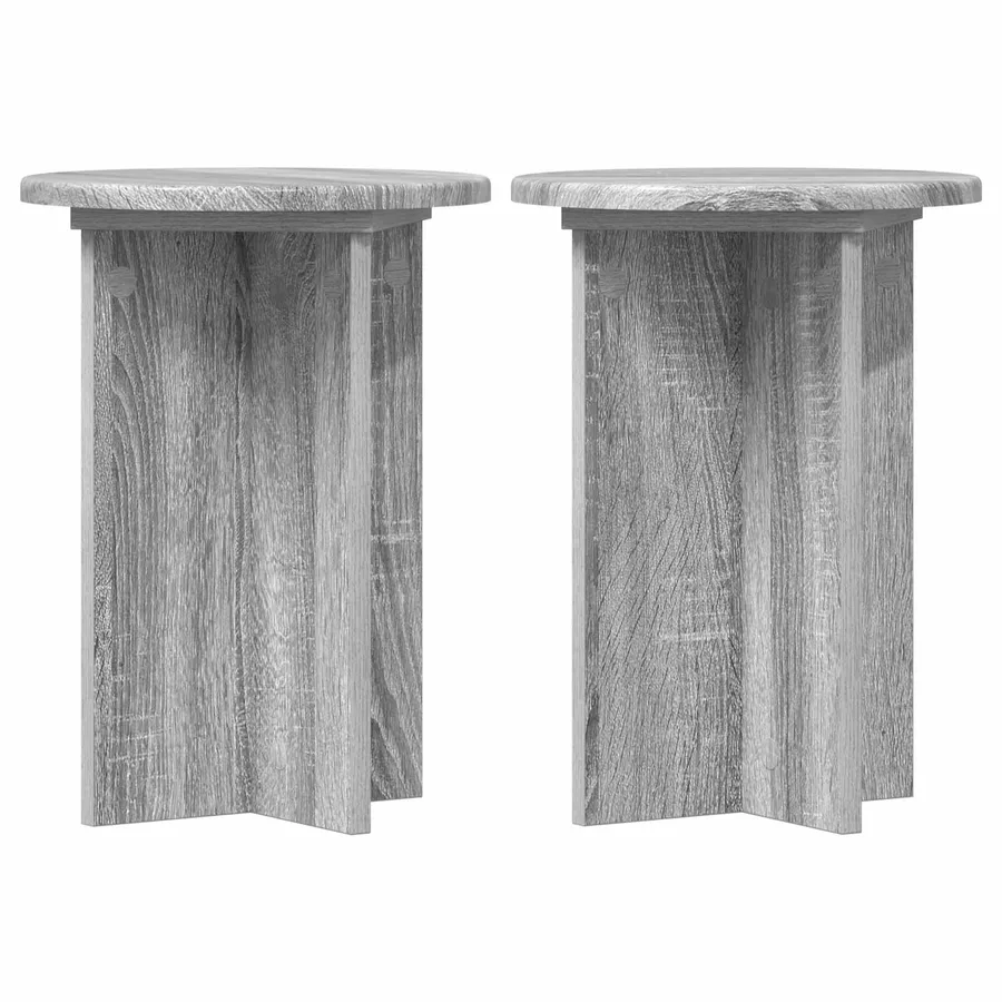 Support de Plante 2 pcs Sonoma gris Ø29,5 x 40 cm - 2