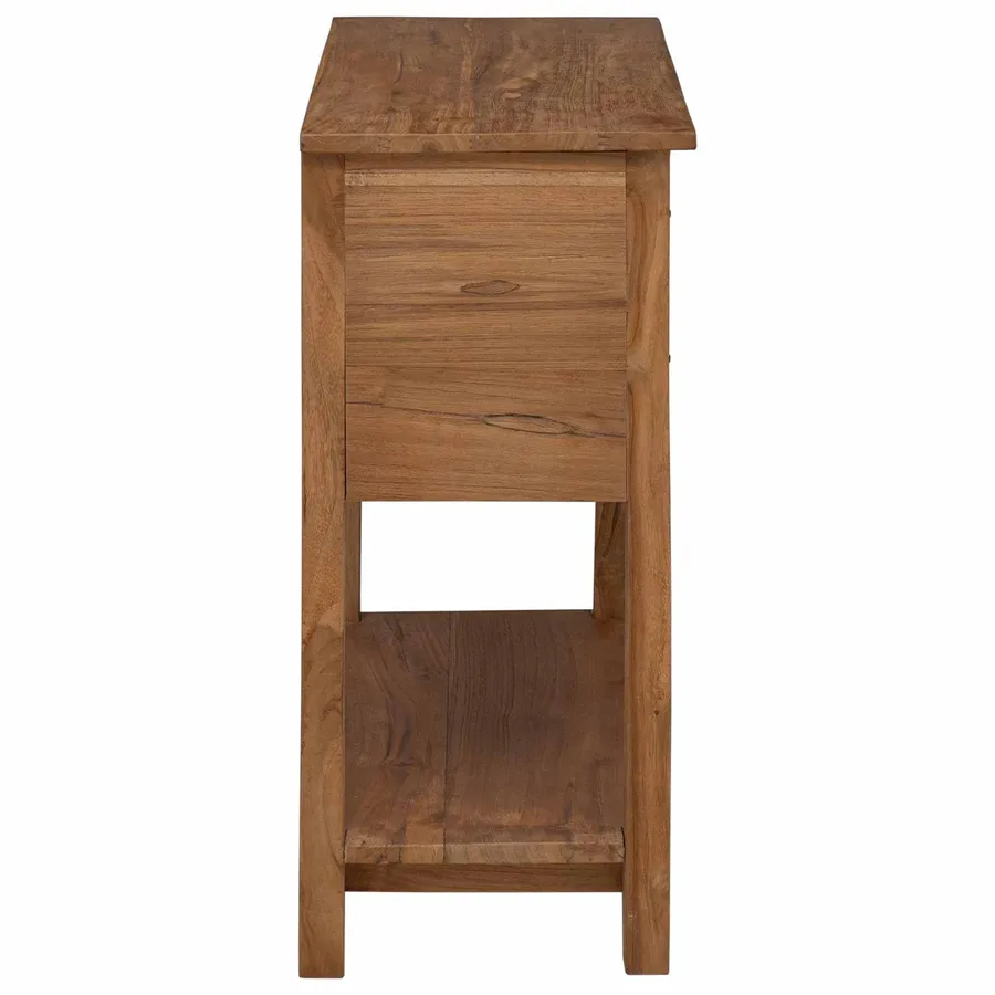 Buffet Naturel 79 x 35 x 80 cm Bois de teck massif - 4
