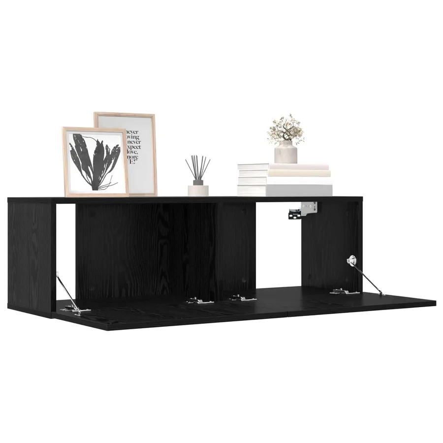 Ensemble meuble TV 8 pcs 100 x 30 x 30 cm Chêne noir - 7
