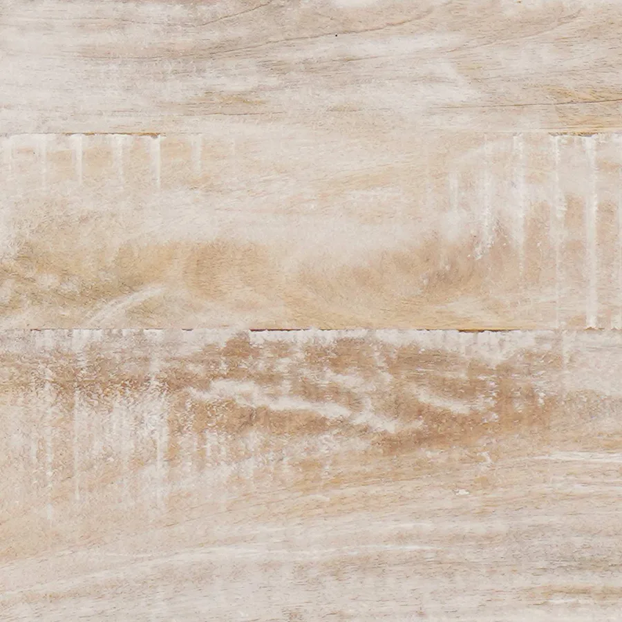Meuble TV Blanc 80 x 33,5 x 46 cm Bois de mangue massif - 11