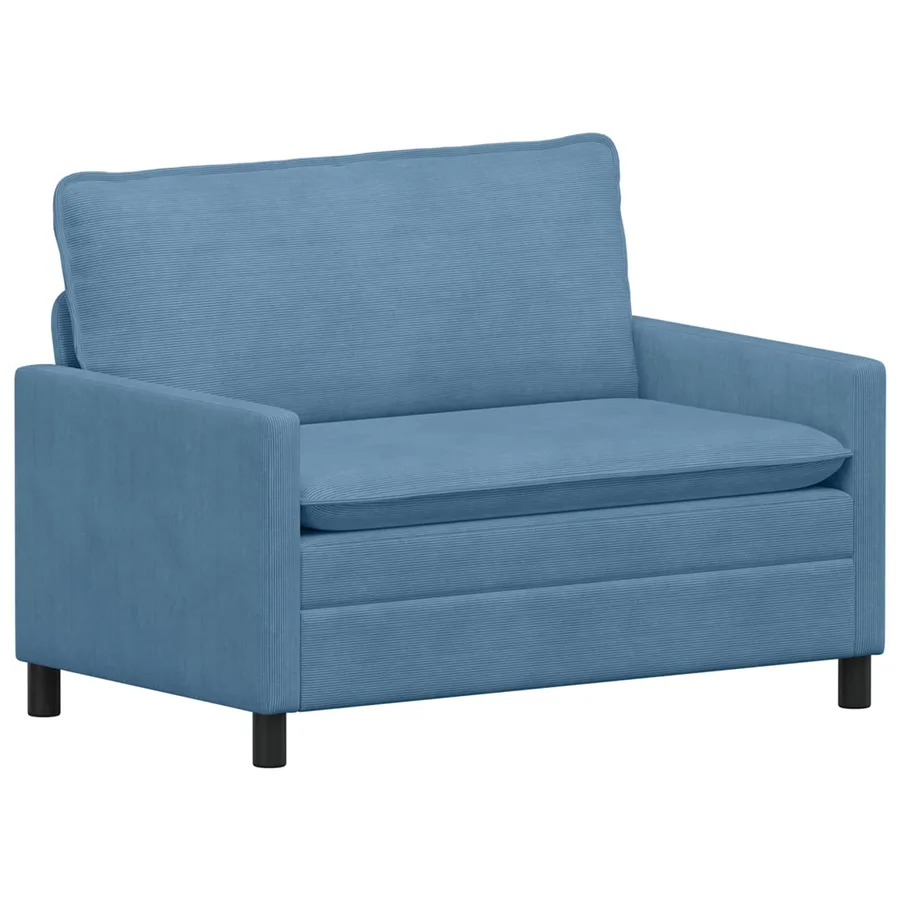 Canapé Bleu 126 x 81 x 87,5 cm Tissu - 2