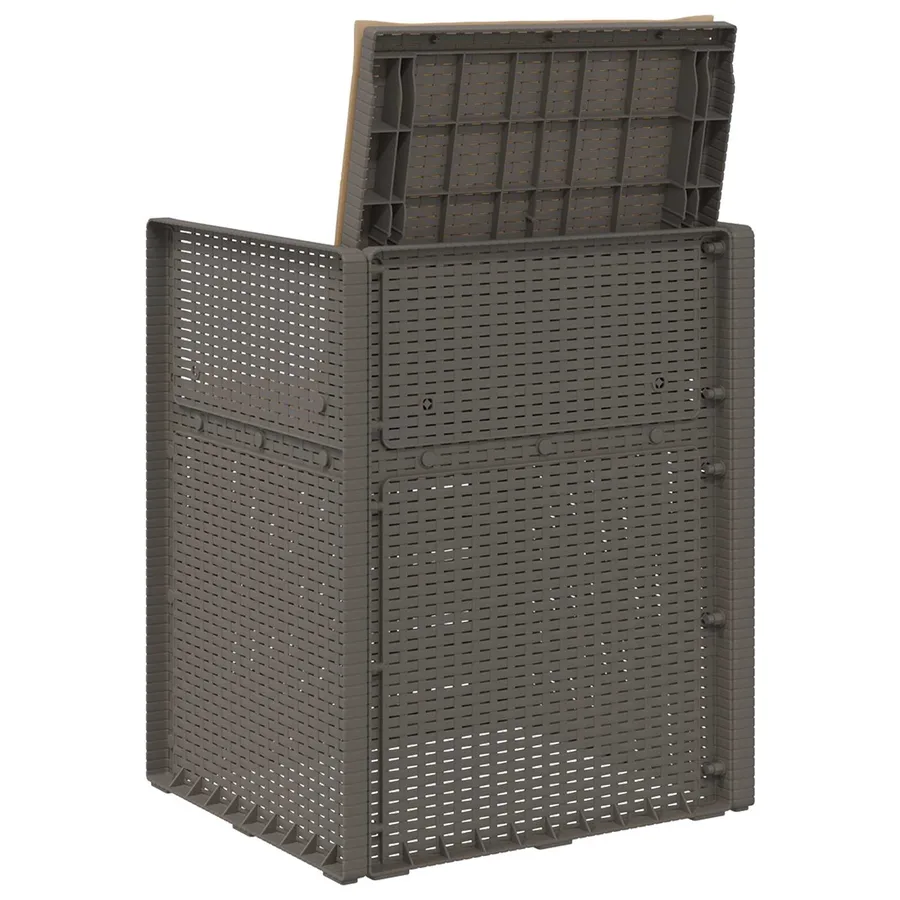 Chaises de jardin salle à manger 2 pcs Gris clair et Crème PP - 20