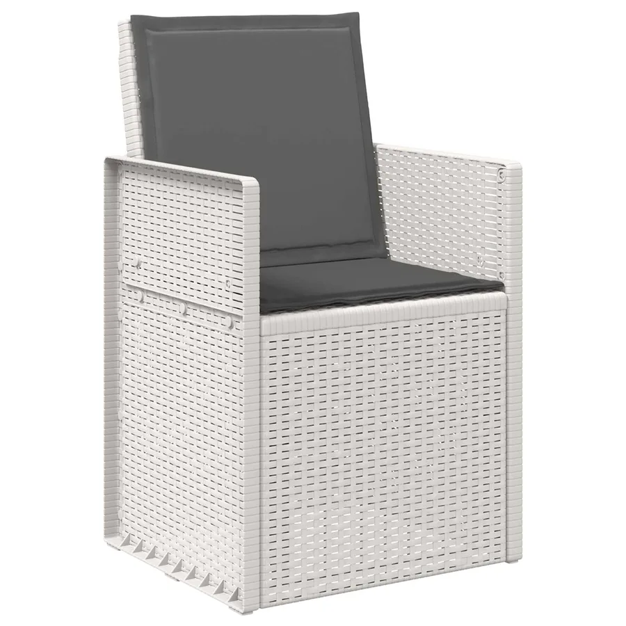 Chaises de jardin salle à manger 2 pcs Gris clair et Crème PP - 30
