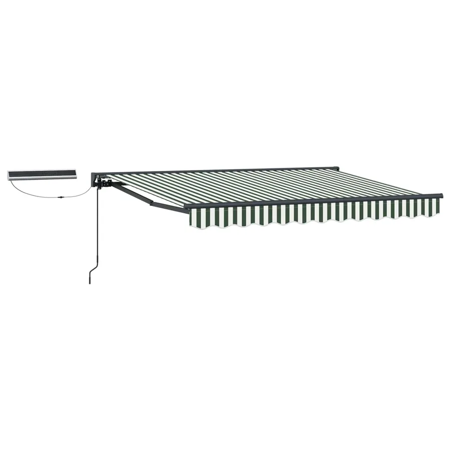 Auvent rétractable électrique Vert, Blanc, Anthracite 3 x 2,5 m - 2