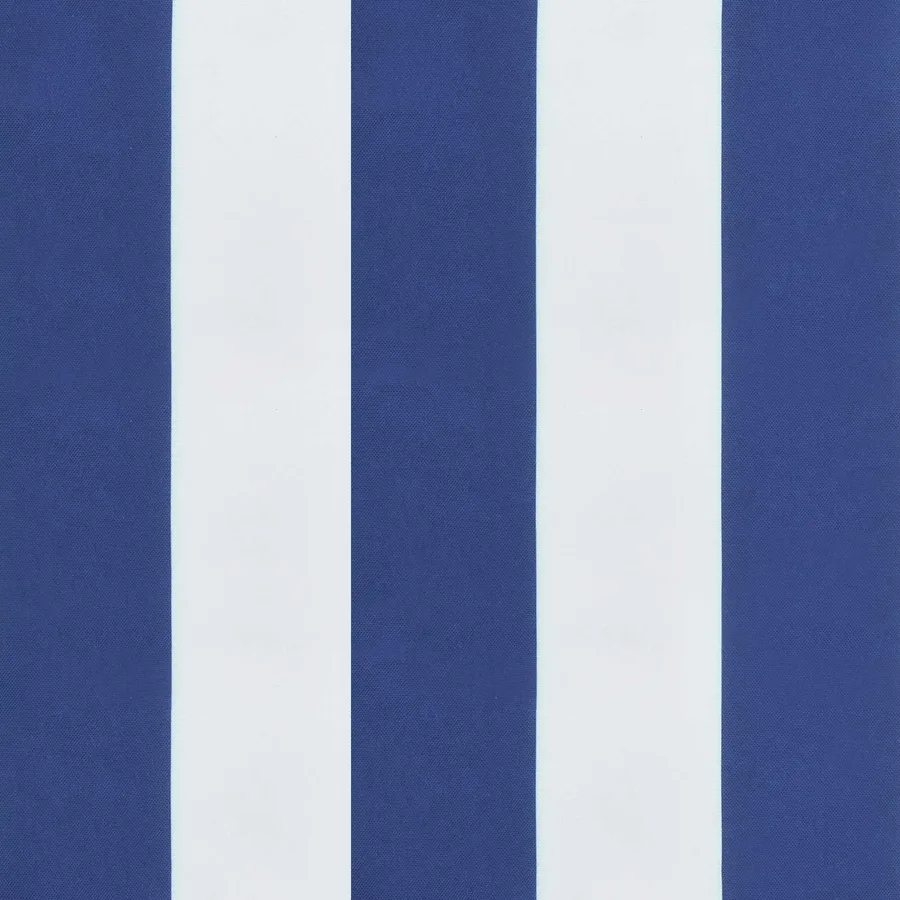 Coussin d'extérieur 4 pcs Bleu et Blanc 120 x 50 x 7 cm Tissu - 8