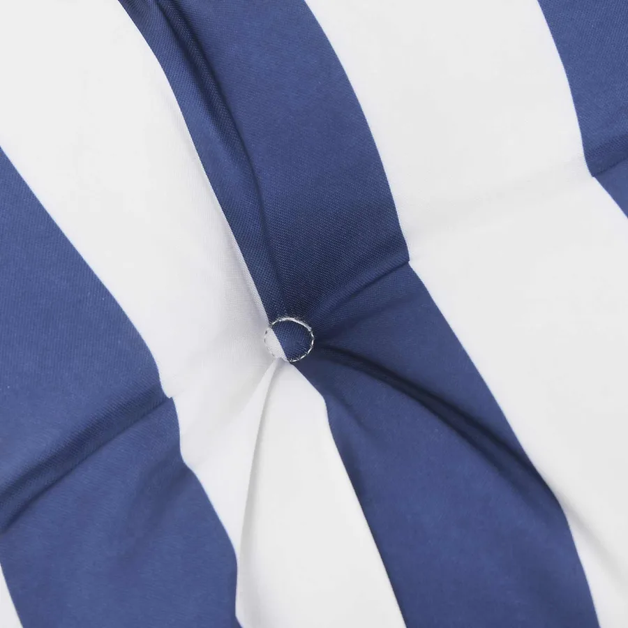 Coussin d'extérieur 4 pcs Bleu et Blanc 120 x 50 x 7 cm Tissu - 9