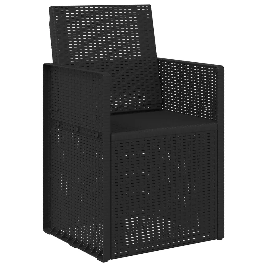 Chaises de jardin salle à manger 2 pcs Anthracite PP - 4